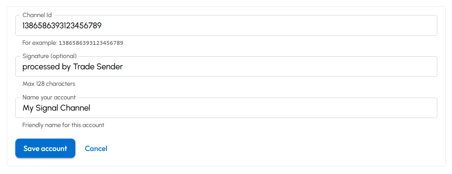 Add Telegram account